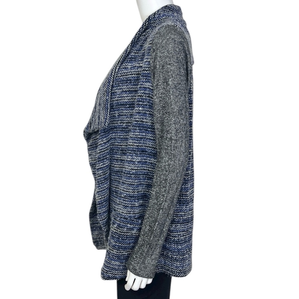 Lucky Brand Mixed Knit Cardigan in Blue - sz M - Picture 5 of 7